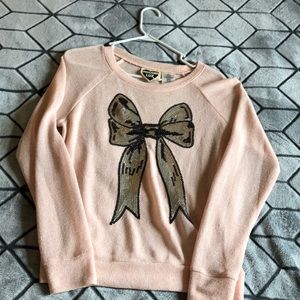 Sequin Bow Sweater